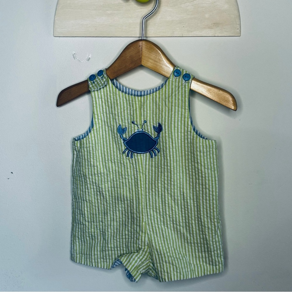 Boys N Berries REVERSIBLE sunsuit 3/6M